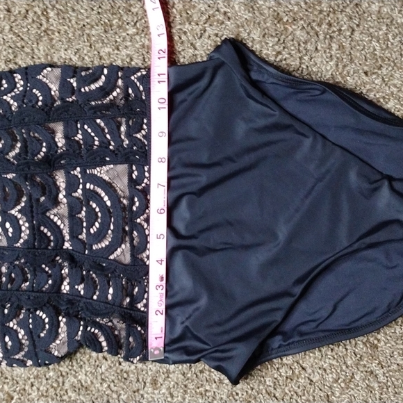 NWT PQ Mid High Neck Lace One Piece Swimsuit - Picture 5 of 15